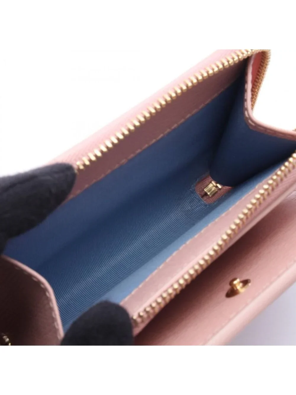 Gucci Bifold Wallet Script Mini Light Pink Leather - Picture 4 of 7